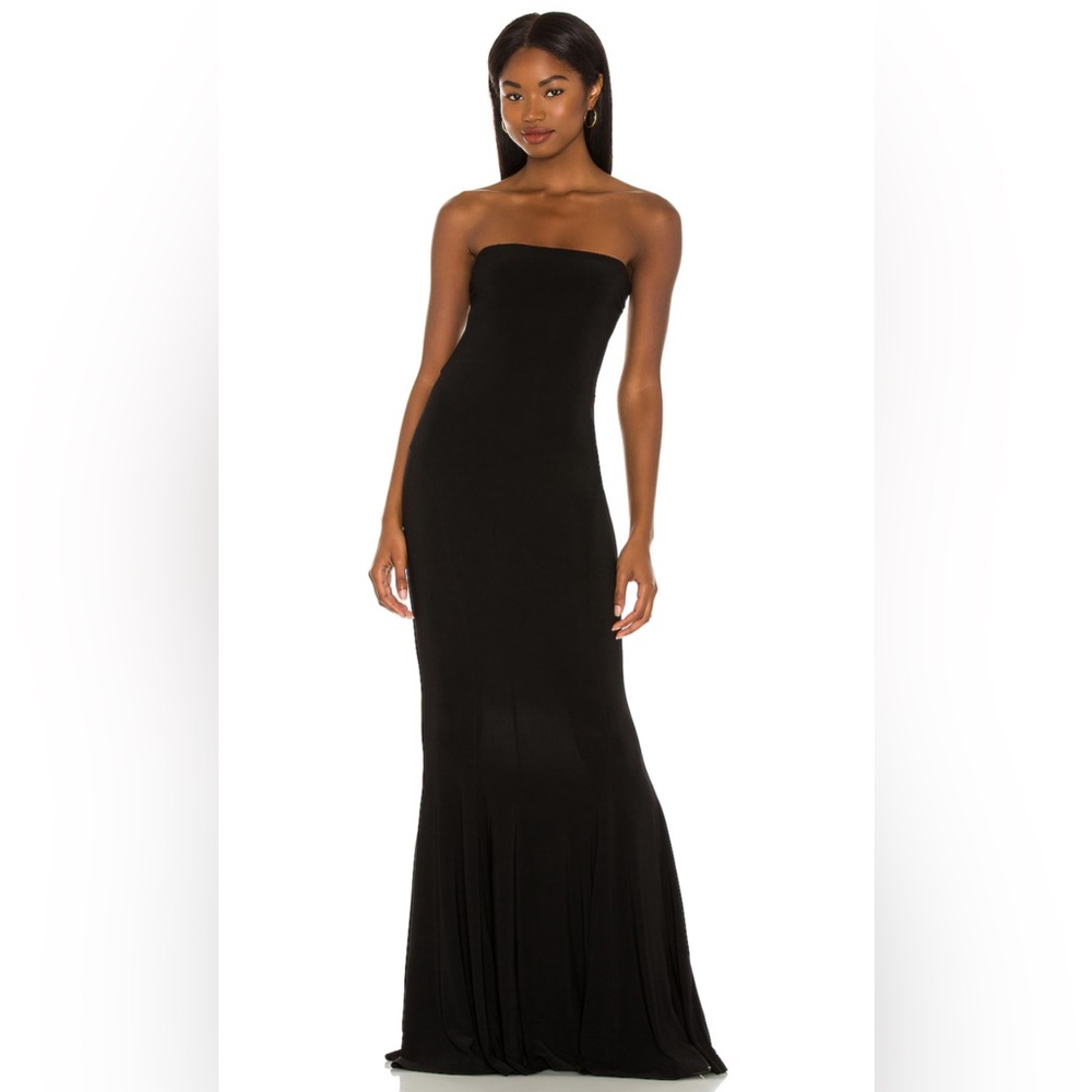 Norma Kamali Strapless Fishtail Gown